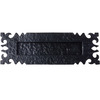Zoo Hardware Foxcote Foundries Postal Knocker Letter Plate (305mm x 107mm), Black Antique - FF37 BLACK ANTIQUE