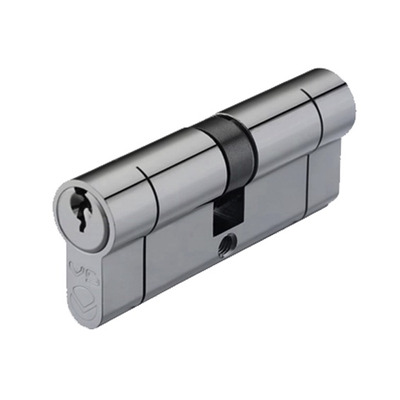 Zoo Hardware Vier Precision Euro Profile British Standard 5 Pin Double Cylinders (Various Sizes), Satin Chrome - V5EP60DSCE 80mm - KEYED ALIKE *5-7 Working Days*
