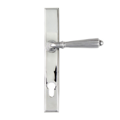 From The Anvil Hinton Slimline Lever Espagnolette, Sprung Door Handles, Polished Chrome - 45320 (sold in pairs) POLISHED CHROME