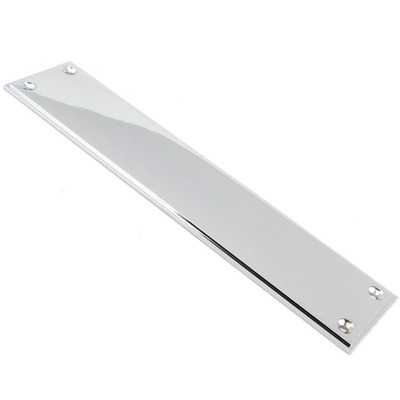 From The Anvil Art Deco Fingerplate (300mm OR 425mm), Polished Chrome - 45390 POLISHED CHROME - 425mm