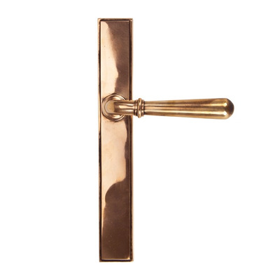 From The Anvil Newbury Slimline Lever Latch Set, Sprung Door Handles, Polished Bronze - 45432 (sold in pairs) POLISHED BRONZE