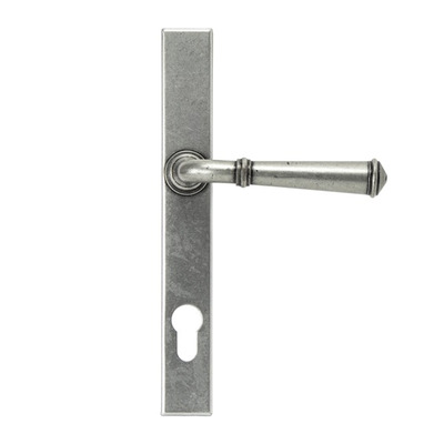 From The Anvil Regency Slimline Lever Espagnolette Lock Set (92mm C/C), Pewter - 92062 (sold in pairs) PEWTER