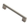 Carlisle Brass Fingertip Square Section Cabinet Handle (Multiple Sizes), Satin Nickel - FTD4750SNSS SATIN NICKEL & STAINLESS STEEL - 320mm c/c