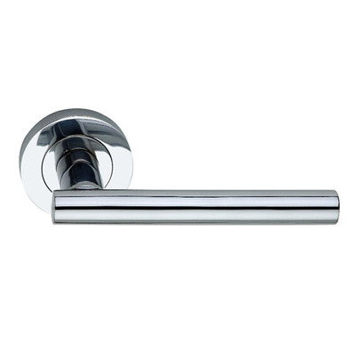Spira Brass Jura Lever On Rose, Polished Chrome - SB1304PC (sold in pairs) POLISHED CHROME
