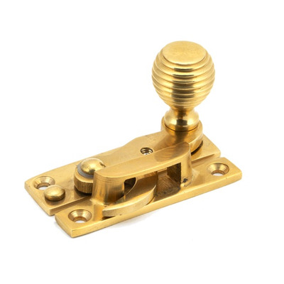 From The Anvil Beehive Sash Hook Fastener (64mm x 19mm), Polished Brass - 45935 POLISHED BRASS