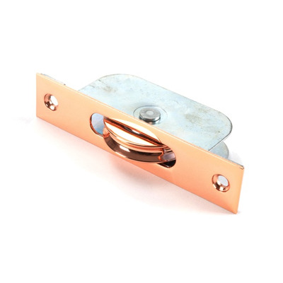 From The Anvil Square Ended Sash Window Pulley (75Kg), Polished Bronze - 47074 POLISHED BRONZE