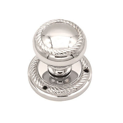 Spira Brass Georgian Mortice Door Knob (60mm), Polished Chrome - SB2119PC (sold in pairs) POLISHED CHROME