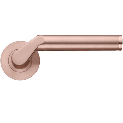 Zoo Hardware Stanza Venus Lever On Round Rose, Tuscan Rose Gold - ZPZ120-TRG (sold in pairs) TUSCAN ROSE GOLD