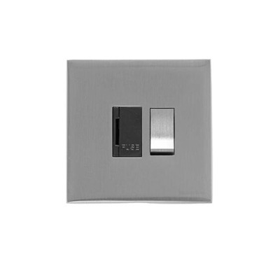 M Marcus Electrical Winchester Single 13 AMP Fused Switched Spur, Satin Chrome - W03.235.SCBK SATIN CHROME