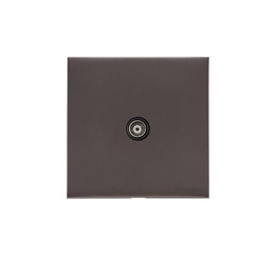M Marcus Electrical Winchester 1 Gang TV/Coaxial Sockets (Non-Isolated OR Isolated), Matt Bronze - W09.610.BK MATT BRONZE - NON-ISOLATED TV & SATELLITE COAXIAL