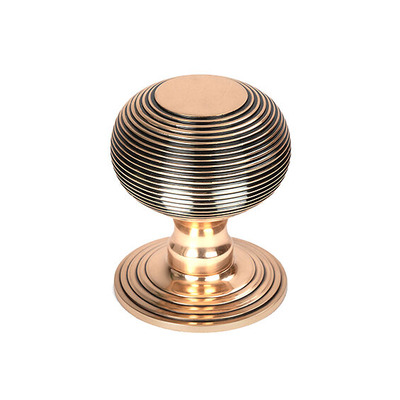 From The Anvil Beehive Centre Door Knob, Polished Bronze - 46658 POLISHED BRONZE
