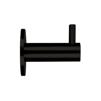 Zoo Hardware ZAS Concealed Fix Wall Mounted Hook With Rose, Powder Coated Black - ZAS75-PCB POWDER COATED BLACK