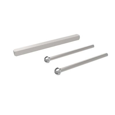 Mila Heritage Collection 70mm Fixing Pack For PVC Door, Smooth Satin Finish - 702279 70mm DOOR PACK - SMOOTH SATIN CHROME