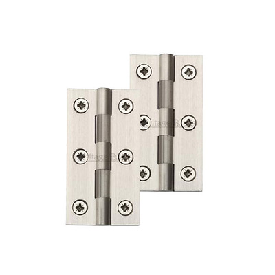Heritage Brass Extruded Brass Cabinet Hinges (Various Sizes), Satin Nickel - HG99-110-SN (sold in pairs) SATIN NICKEL - 2" x 1 1/8"