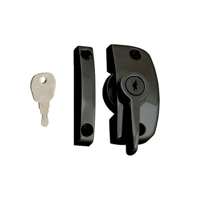 ASEC Reversible Handing Locking Window Pivot (8.5mm OR 11.55mm Keep), Black - AS11671 BLACK - 11.5mm KEEP