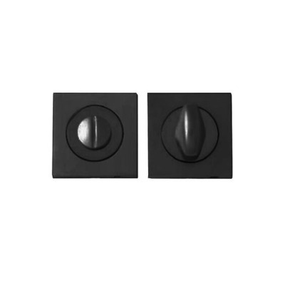 Intelligent Hardware Concealed Square Bathroom Turn & Release, Matt Black - ESC.BATH.SQ.MB BLACK