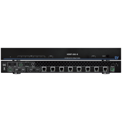 SY Electronics SY-HDBT-282-S 4K UHD HDMI 1.4 to HDBaseT Splitter with