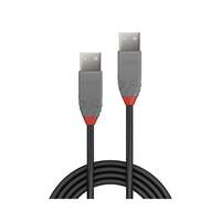 Image of Lindy 0.5m USB 2.0 Type A to A Cable, Anthra Line