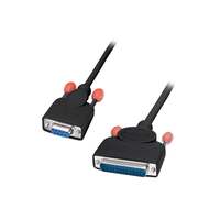 Image of Lindy 2m PC Serial Printer Cable (9DF/25DM)