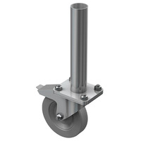 Round Leg with Caster – 0.3m