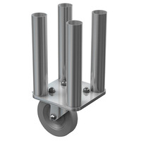 4 Way Round Legs with Castor – 0.3m