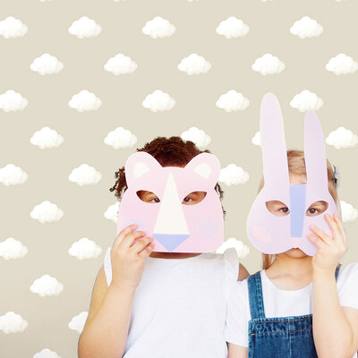 Little Explorers 2 Wallpaper Cloud Beige Galerie 14832
