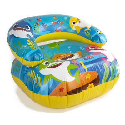 Childrens Giant 55cm Inflatable Blow Up Chair Gamer Seat - BABY SHARK
