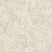 Play of Light Palm Leaf Textured Vinyl Wallpaper Cream Erismann 10416-02