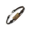 Aeon Friendship Bracelets - Green Baltic Amber & Leather from Atlas Accessories