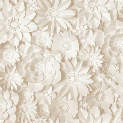 Dimensions Floral Wallpaper Natural Fine Decor FD43604
