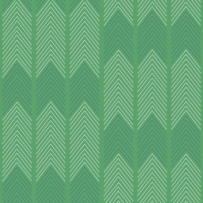 Nyle Chevron Stripe Vinyl Wallpaper Green / Blue Fine Decor FD26525

