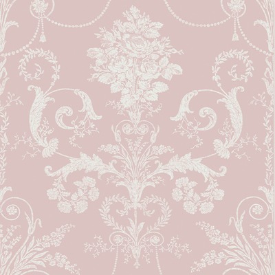 Laura Ashley Josette Damask Wallpaper Amethyst 113381
