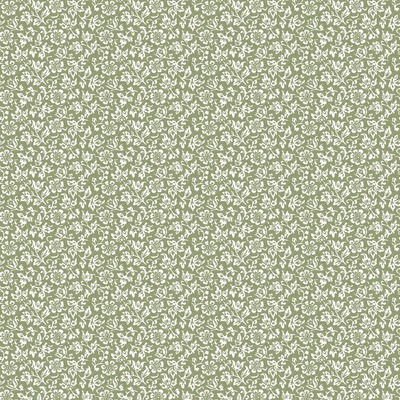 Laura Ashley Sweet Alyssum Wallpaper Moss Green 121077
