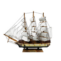Confection Model Ship 1d With Display Stand Assembled Handmade