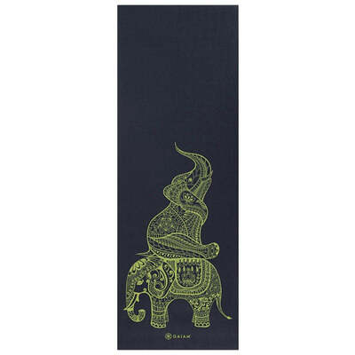 Gaiam Tribal Wisdom 6 MM Yoga Mat - Black
