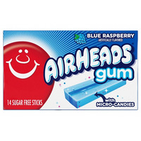 Airheads Gum Blue Raspberry 34g *USA*