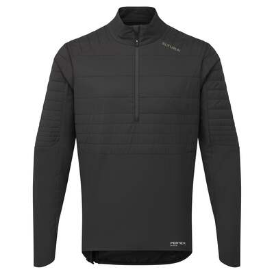 Altura Cycling All Roads Men's Packable Insulated 1/2 Zip Jacket Black | Small | Altura