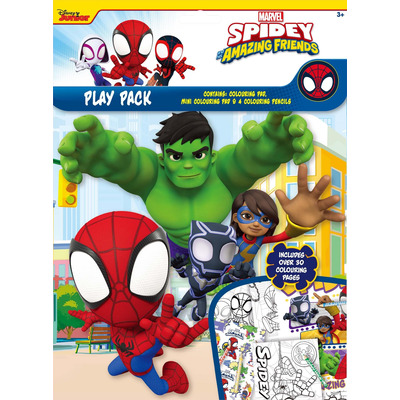 Spidey And Friends Play Pack Over 30 Pages Kids Activity Set