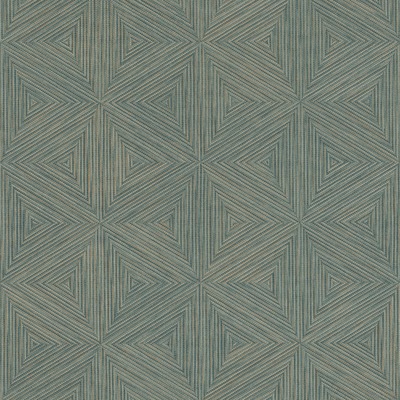 Boho Geometric Textured Wallpaper Blue / Gold Rasch 571271
