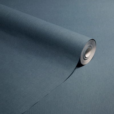 Plain Textured Wallpaper Steel Blue Anaglypta RD3026
