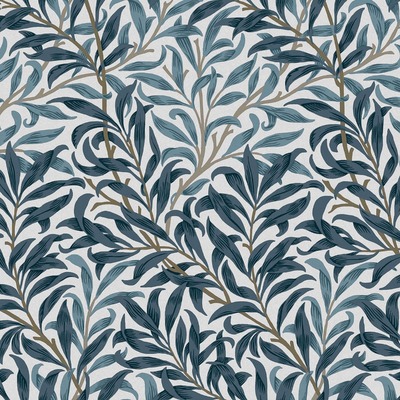 William Morris At Home Willow Bough Wallpaper White / Blue 124245
