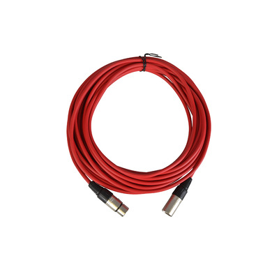 Balanced Mic Lead XLR Male to XLR Female - 10m Red