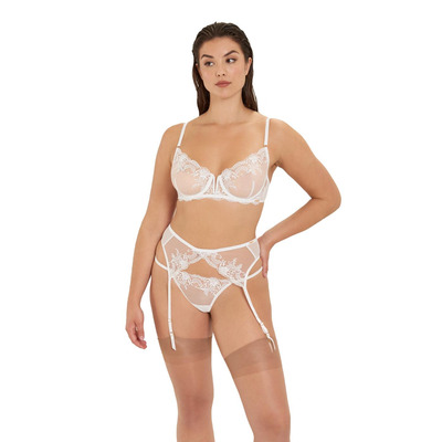 Bluebella Marseille Suspender Belt - White