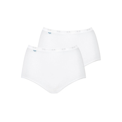 Sloggi Basic+ Maxi Brief 2 Pack - White - 4XL - 22
