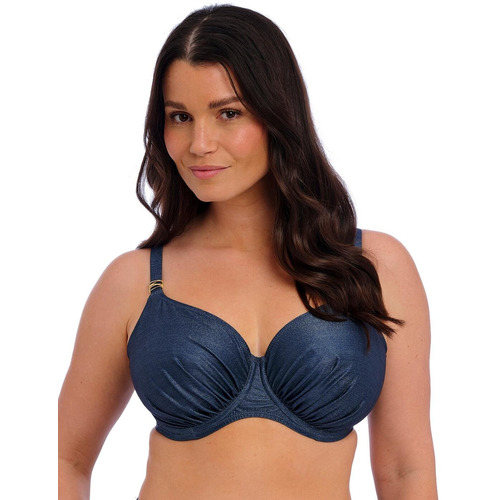 Fantasie Paros Coast Underwired Gathered Full Cup Bikini Top - Midnight Sparkle