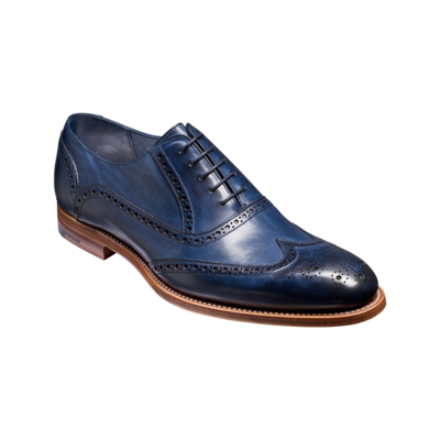Valiant - Navy Hand Painted, 14 from Barker Shoes