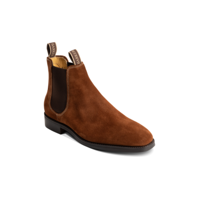 Sutton - Old Snuff Suede, 12.5 / G / 10mm Dainite Sole from Barker Shoes