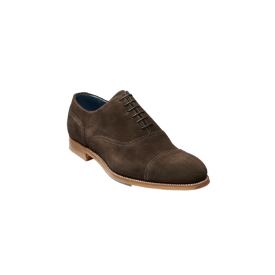 Pullman - Chocolate Suede, 10 / G / 7mm Rubber sole from Barker Shoes