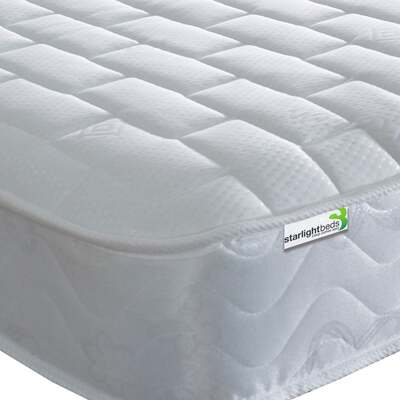 Starlight Beds™ Value Range 7" Deep Deluxe Finish Sleeping Surface Memory Foam with Spring White Mattress - 4ft Small Double Mattress (120cm by 190cm) – Starlight Beds™