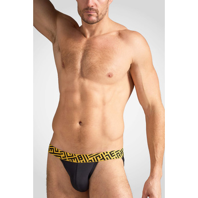 Image of TEAMM8 Impact Sports Brief - Caution Yellow